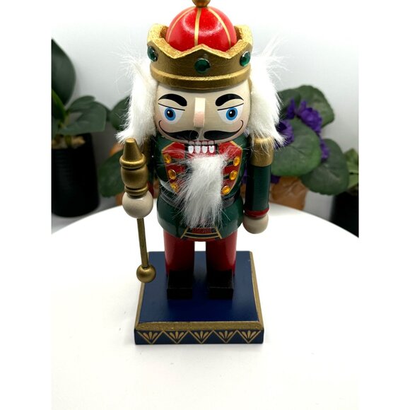 Kurt Adler Hand-Painted Wooden Mini Nutcracker King With Staff & Crown - Picture 3 of 8